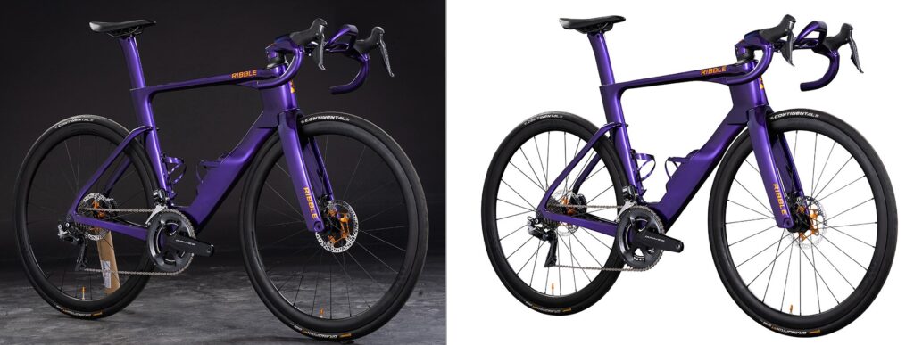 image showing bicycle and this is portfolio image for clipping path service